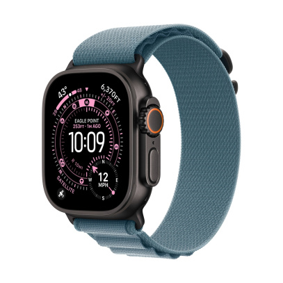 Apple Watch Ultra 3 (2025), 49 мм корпус из титана цвета «Black», ремешок Alpine Loop размера S цвета «Light Blue» Apple Watch Ultra 3 (2025), 49 мм корпус из титана цвета «Black», ремешок Alpine Loop размера S цвета «Light Blue»