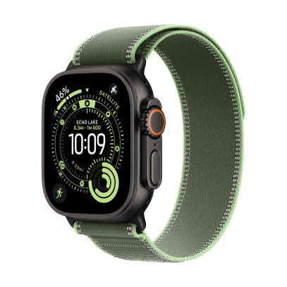 Apple Watch Ultra 3 (2025), 49 мм корпус из титана цвета «Black», ремешок Trail Loop размера M/L цвета «Green/Neon» Apple Watch Ultra 3 (2025), 49 мм корпус из титана цвета «Black», ремешок Trail Loop размера M/L цвета «Green/Neon»