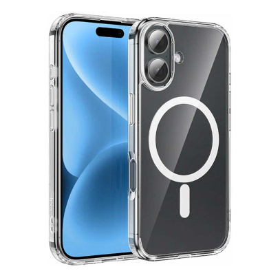 Чехол для Apple iPhone 17 hoco Magnetic Smartphone CASE Прозрачный