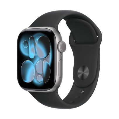 Apple Watch Series 11, 42 мм корпус из алюминия цвета «Space Gray», ремешок Sport Band размера M/L цвета «Black» Apple Watch Series 11, 42 мм корпус из алюминия цвета «Space Gray», ремешок Sport Band размера M/L цвета «Black»
