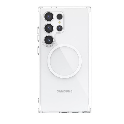 Чехол для Samsung Galaxy S24 Ultra Clear Case MagSafe Прозрачный