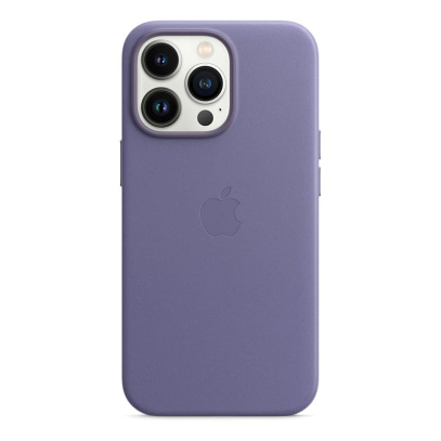Чехол Leather Case MagSafe для Apple iPhone 13 Pro, кожа, «сиреневая глициния»