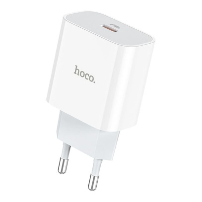 Сетевое зарядное устройство USB-C hoco. PD 3A 18 Вт (C76A) Белый