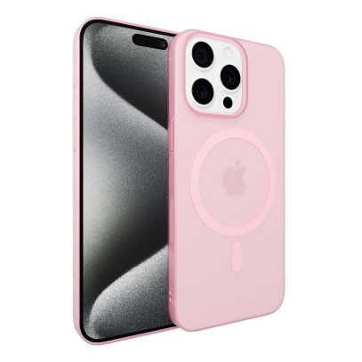 Чехол для iPhone 16 Pro Max 6.9" Gurdini Slim Series with Magsafe Pink, розовый