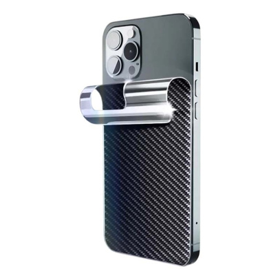 Защитная пленка задняя для смартфона Armorjack ПВХ карбон, черная