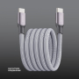 Дата-кабель Deppa Magneto, USB-C - USB-C, 100Вт, 1,5 м, магнитный, нейлон (72549) Серый Дата-кабель Deppa Magneto, USB-C - USB-C, 100Вт, 1,5 м, магнитный, нейлон (72549) Серый