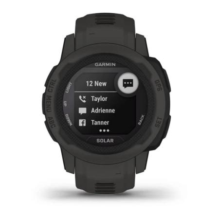 Часы Garmin INSTINCT 2S solar Graphite, черный Часы Garmin INSTINCT 2S solar Graphite, черный