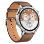 Часы HUAWEI Watch GT 5 Silver, 46 мм, цвет корпуса серебряный, цвет ремешка коричневый