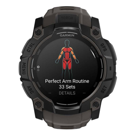 Часы Garmin INSTINCT 3 AMOLED 50мм Black, черный с угольно-черным ремешком Часы Garmin INSTINCT 3 AMOLED 50мм Black, черный с угольно-черным ремешком
