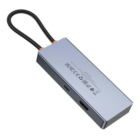 Хаб hoco. 5в1 (HDTV+PD+USB3.0*3) (HB50) Темно-серый Хаб hoco. 5в1 (HDTV+PD+USB3.0*3) (HB50) Темно-серый