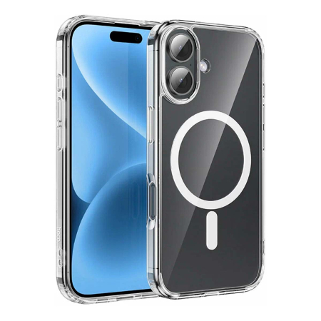 Чехол для Apple iPhone 17 hoco Magnetic Smartphone CASE Прозрачный Чехол для Apple iPhone 17 hoco Magnetic Smartphone CASE Прозрачный