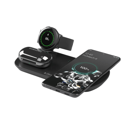 Зарядная станция Deppa 3в1 17,5W (24011) Black, черный Зарядная станция Deppa 3в1 17,5W (24011) Black, черный