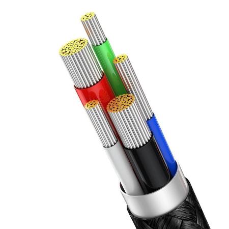 Кабель Baseus Display Fast Charging Data Cable Type-C - Lighting 20W, 1 м (CATLSK-01) Черный Кабель Baseus Display Fast Charging Data Cable Type-C - Lighting 20W, 1 м (CATLSK-01) Черный