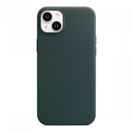 Чехол Leather Case MagSafe для Apple iPhone 14 Plus «Forest Green» Зеленый