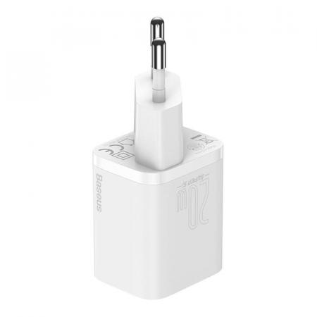 Сетевое зарядное устройство USB Type-C Baseus Super Si Quick Charger 1C 20 Вт EU (CCSUP-B02) Белый Сетевое зарядное устройство USB Type-C Baseus Super Si Quick Charger 1C 20 Вт EU (CCSUP-B02) Белый