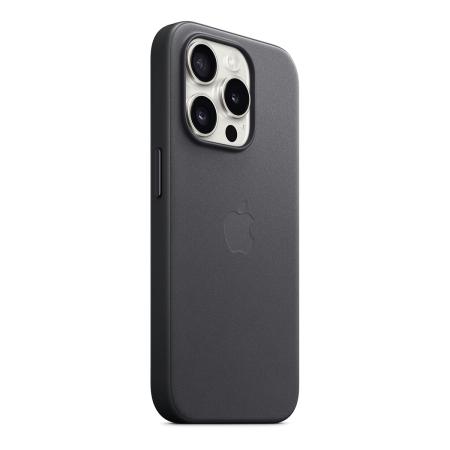 Чехол Кожаный Apple iPhone 15 Pro с MagSafe Black, черный Чехол Кожаный Apple iPhone 15 Pro с MagSafe Black, черный