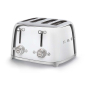Тостер на 4 ломтика SMEG 50s style (TSF03SSEU) Хром Тостер на 4 ломтика SMEG 50s style (TSF03SSEU) Хром