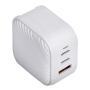 Сетевое зарядное устройство UNIQ Verge Pro 66 Вт GaN, 2 USB-C + USB-A Белый Сетевое зарядное устройство UNIQ Verge Pro 66 Вт GaN, 2 USB-C + USB-A Белый