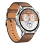 Часы HUAWEI Watch GT 5 Silver, 46 мм, цвет корпуса серебряный, цвет ремешка коричневый Часы HUAWEI Watch GT 5 Silver, 46 мм, цвет корпуса серебряный, цвет ремешка коричневый