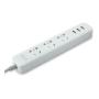 Удлинитель Xiaomi Mi Power Strip 3, 1,8 м, 10А / 2500 Вт, 3 розетки (XMCXB01QM) Белый Удлинитель Xiaomi Mi Power Strip 3, 1,8 м, 10А / 2500 Вт, 3 розетки (XMCXB01QM) Белый
