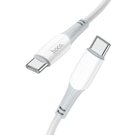 Кабель hoco. Fast charging data cable разъем Type-C – Type-C, 1 м (X70) Белый Кабель hoco. Fast charging data cable разъем Type-C – Type-C, 1 м (X70) Белый