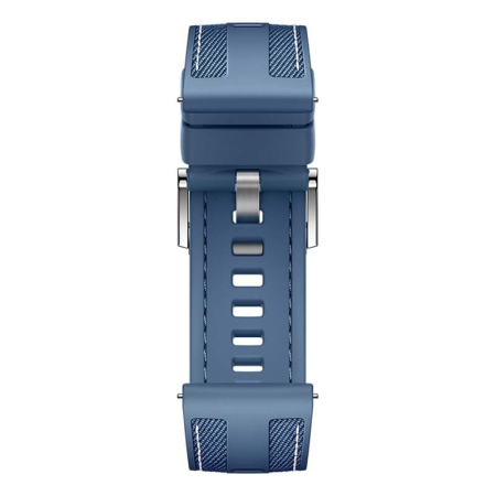 Часы HUAWEI Watch GT 5 Silver, 46 мм, цвет корпуса серебряный, цвет ремешка синий Часы HUAWEI Watch GT 5 Silver, 46 мм, цвет корпуса серебряный, цвет ремешка синий