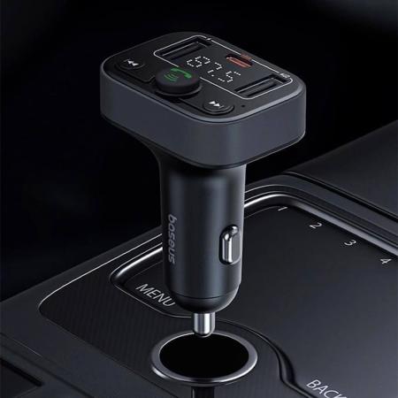Автомобильное зарядное устройство/FM-модулятор/трансмиттер Baseus S-09 Pro Series Car FM Transmitter (C10762200113-00) Черный Автомобильное зарядное устройство/FM-модулятор/трансмиттер Baseus S-09 Pro Series Car FM Transmitter (C10762200113-00) Черный