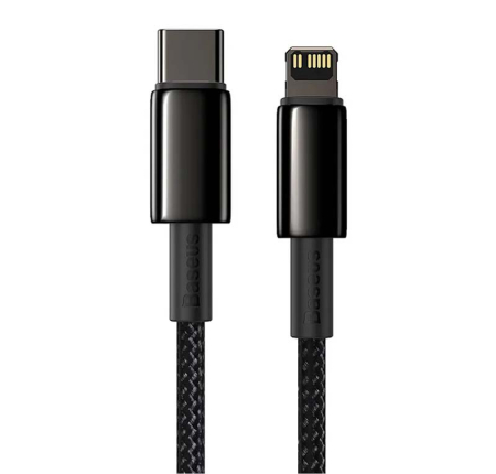 Кабель Baseus Type-C to iP Tungsten Gold Fast Charging Data Cable, 20W, 2 м (CATLWJ-A01) Черный Кабель Baseus Type-C to iP Tungsten Gold Fast Charging Data Cable, 20W, 2 м (CATLWJ-A01) Черный