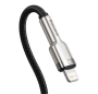 Кабель Baseus Cafule Series Metal Data Cable USB to iP 2,4A, 2 м (CALJK-B01) Чёрный Кабель Baseus Cafule Series Metal Data Cable USB to iP 2,4A, 2 м (CALJK-B01) Чёрный