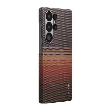 Чехол для Samsung S25 Ultra PITAKA Tactile Woven Case Sunset, закат Чехол для Samsung S25 Ultra PITAKA Tactile Woven Case Sunset, закат