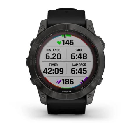 Часы Garmin FENIX 7X Carbon gray, черный Часы Garmin FENIX 7X Carbon gray, черный