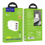 Сетевое зарядное устройство USB hoco. QC3.0 4USB порта 28,5 Вт (C102A) Белый Сетевое зарядное устройство USB hoco. QC3.0 4USB порта 28,5 Вт (C102A) Белый