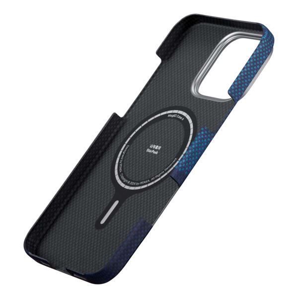Арамидный чехол для iPhone 16 Pro Max с MagSafe Pitaka StarPeak Tactile Woven Case (KI1602POTH)