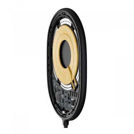 Беспроводное зарядное устройство 15w Baseus Light Magnetic Wireless Charger, Type-C кабель 1,5 м (WXQJ-01) Black, черный Беспроводное зарядное устройство 15w Baseus Light Magnetic Wireless Charger, Type-C кабель 1,5 м (WXQJ-01) Black, черный