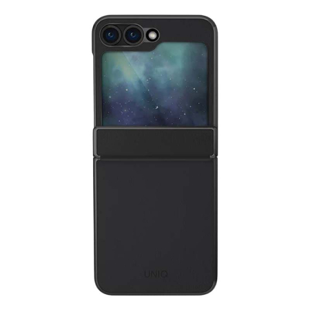 Чехол для Samsung Galaxy Z Flip 6 UNIQ ORA Premium leatherette Черный Чехол для Samsung Galaxy Z Flip 6 UNIQ ORA Premium leatherette Черный