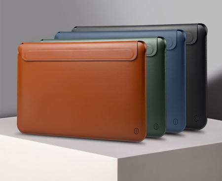 Чехол для MacBook Pro 16.2" 2021/23 WiWU Skin Pro II Leather Sleeve Коричневый Чехол для MacBook Pro 16.2" 2021/23 WiWU Skin Pro II Leather Sleeve Коричневый