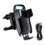 Автомобильный держатель с беспроводной зарядкой Baseus Milky Way Electric Bracket Wireless Charger, 15W (WXHW02-01) Черный Автомобильный держатель с беспроводной зарядкой Baseus Milky Way Electric Bracket Wireless Charger, 15W (WXHW02-01) Черный