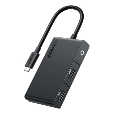 Хаб Anker 332 PowerExpand+ USB-C Hub 5в1 (A8355611) Черный Хаб Anker 332 PowerExpand+ USB-C Hub 5в1 (A8355611) Черный