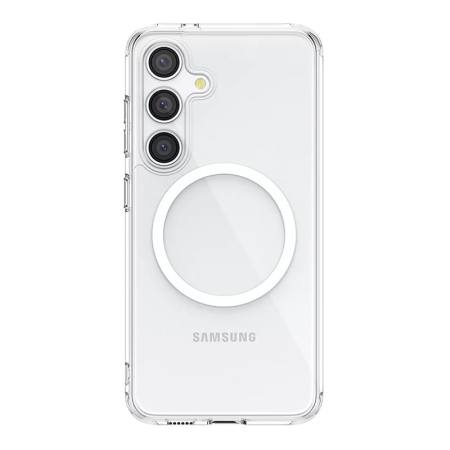 Чехол для Samsung Galaxy S24/S25 Clear Case MagSafe Прозрачный