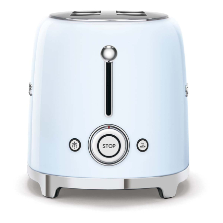 Тостер на 4 ломтика SMEG 50s style (TSF02PBEU) Пастельный голубой Тостер на 4 ломтика SMEG 50s style (TSF02PBEU) Пастельный голубой