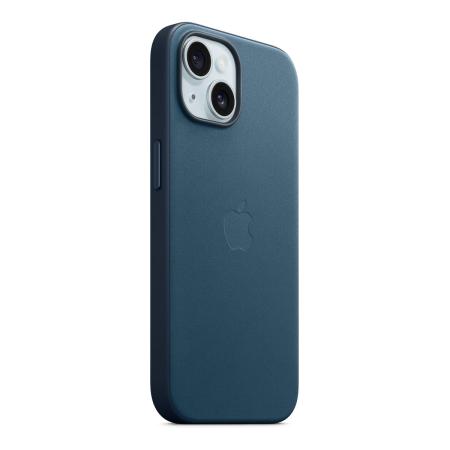 Чехол FineWoven Case для Apple iPhone 15 с MagSafe Pacific Blue, синий Чехол FineWoven Case для Apple iPhone 15 с MagSafe Pacific Blue, синий