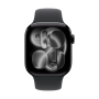 Apple Watch Series 11, 42 мм корпус из алюминия цвета «Jet Black», ремешок Sport Band размера S/M цвета «Black» Apple Watch Series 11, 42 мм корпус из алюминия цвета «Jet Black», ремешок Sport Band размера S/M цвета «Black»