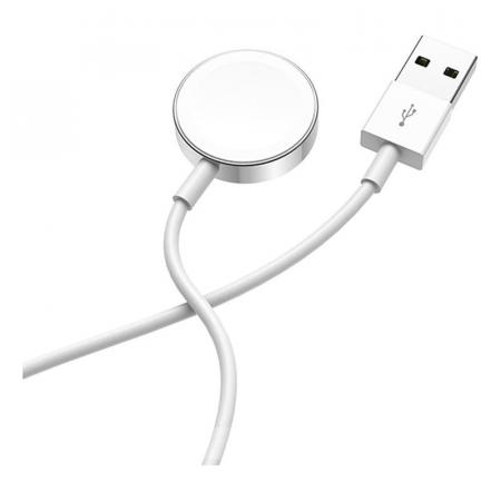 USB кабель для беспроводной зарядки hoco. Watch wireless charger для Apple Watch (CW16) White, белый USB кабель для беспроводной зарядки hoco. Watch wireless charger для Apple Watch (CW16) White, белый
