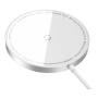 Беспроводное зарядное устройство Baseus Simple Mini3 Magnetic Wireless Charger 15W CCJJ040012 (BS-W529) White, белый Беспроводное зарядное устройство Baseus Simple Mini3 Magnetic Wireless Charger 15W CCJJ040012 (BS-W529) White, белый