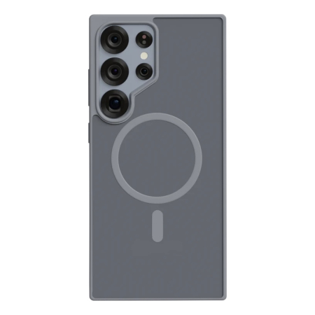 Чехол для Samsung S25Ultra AceCase Soft Rim Gray, серый