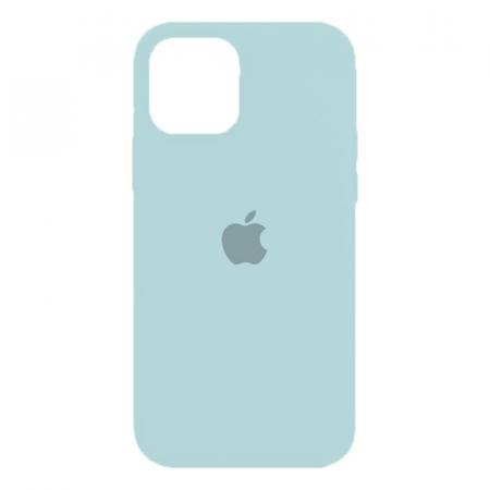 Чехол Silicone Case для Apple iPhone 12/12 Pro Pale Blue, бледно-голубой