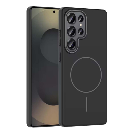 Чехол для Samsung Galaxy S25 Ultra Silicone Case c MagSafe Black, черный Чехол для Samsung Galaxy S25 Ultra Silicone Case c MagSafe Black, черный