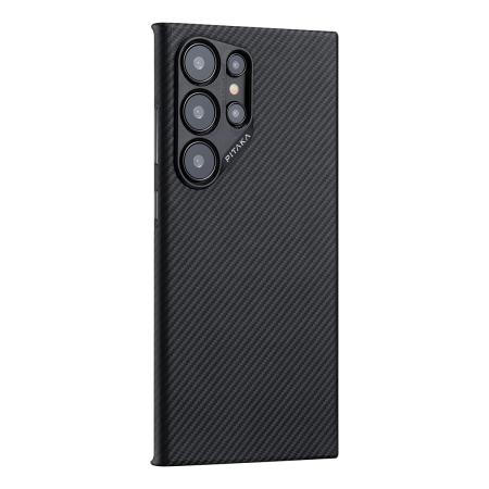 Чехол для Samsung Galaxy S24 Ultra Pitaka MagEZ 4 Case кевлар (KS2401U) Черный Чехол для Samsung Galaxy S24 Ultra Pitaka MagEZ 4 Case кевлар (KS2401U) Черный