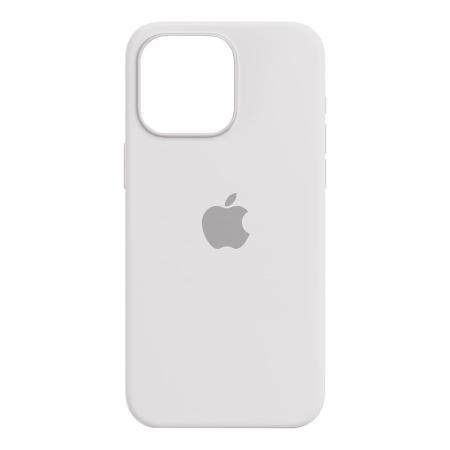 Чехол Silicone Case для Apple iPhone 15 Pro Max с MagSafe White, белый