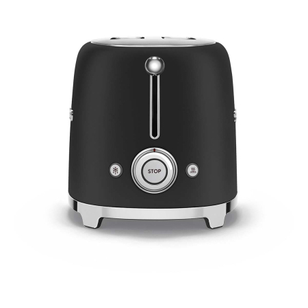 Тостер на 2 ломтика SMEG 50s style (TSF01BLMEU) Черный матовый Тостер на 2 ломтика SMEG 50s style (TSF01BLMEU) Черный матовый